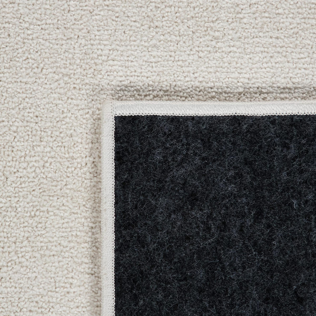 KURZFLORTEPPICH Waschbar, einfarbig, Creme, 60 x 100 cm - Beige, Textil (60/100cm) - KADIMA DESIGN