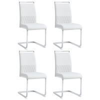 SCHWINGSTUHL DE-35903 4er-Set mit Querstreifen-Rückenlehne Weiß - Weiß, Metall (48/95/42cm) - ComfortXL
