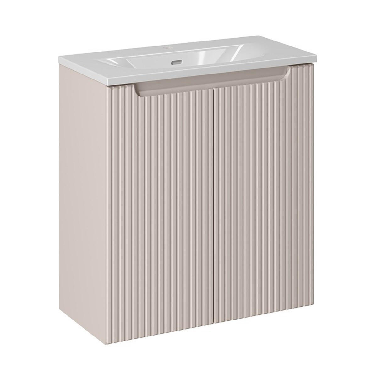 WASCHTISCHKOMBI 80 cm 2 Teile Nova Cashmere N BM215 in Kaschmir/Matt - Kaschmir, Holz (80/57/40cm)