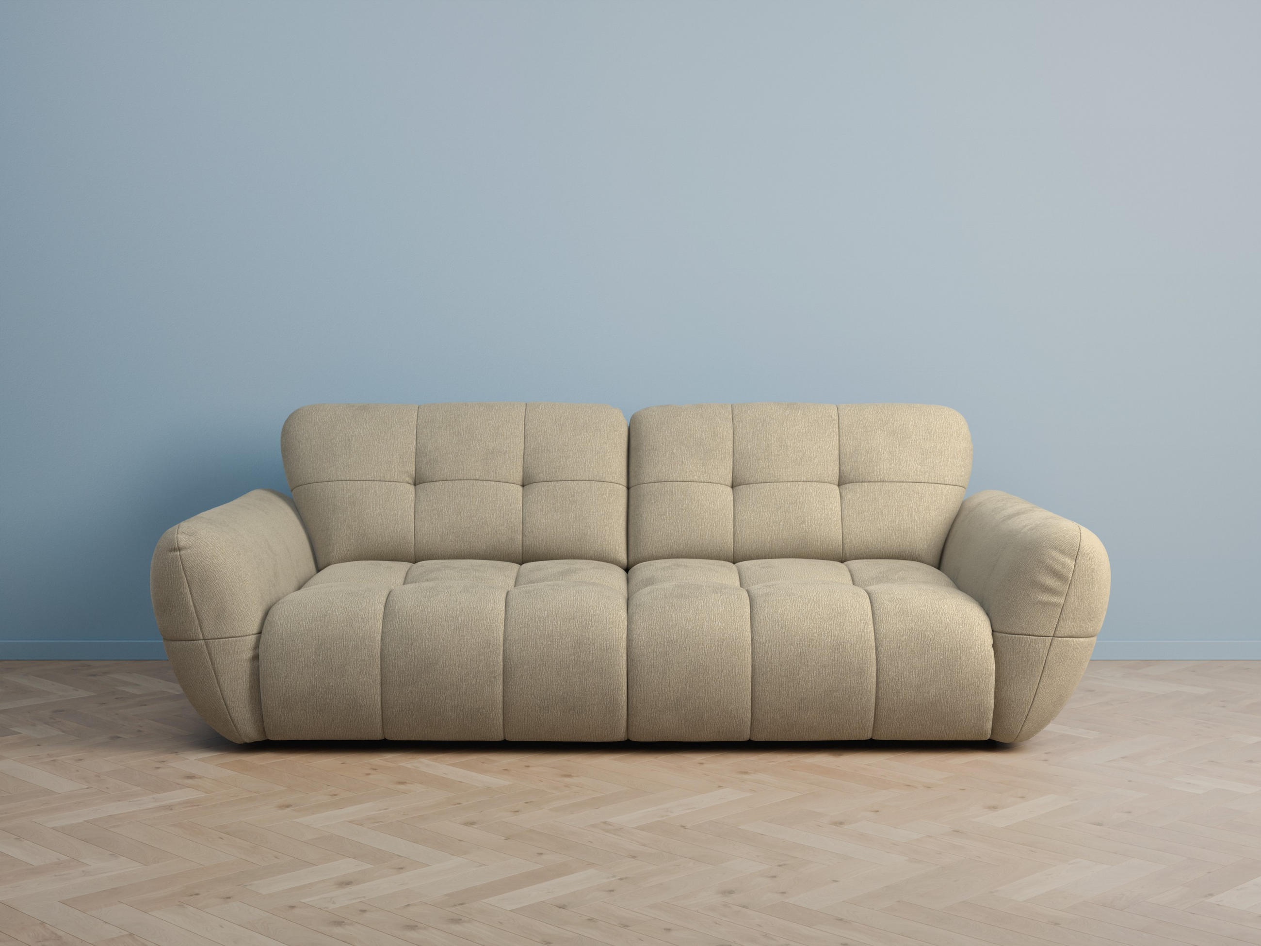 foamnova Bigsofa Hellbraun 272x68x134 cm