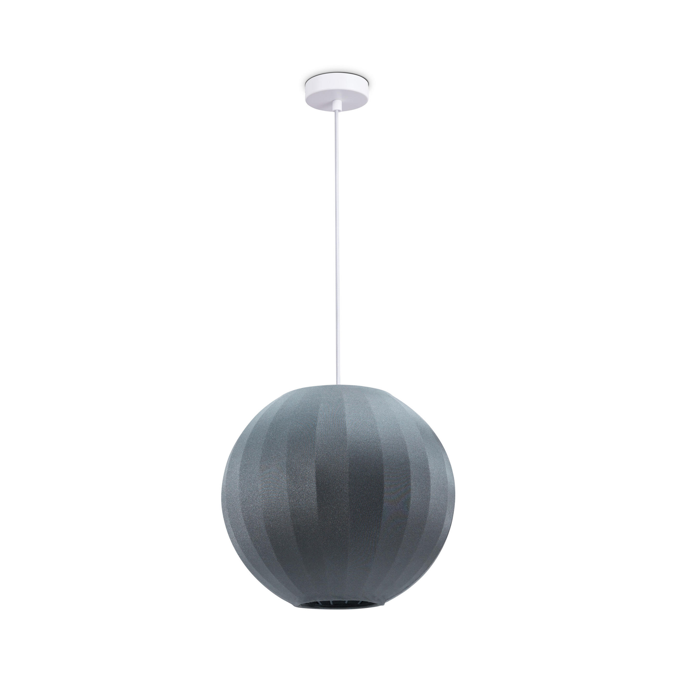PENDELLEUCHTE Hugo Pd1 Kallisto - Weiß/Grau, Metall (30/30/30cm) - Paco Home