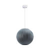 PENDELLEUCHTE Hugo Pd1 Kallisto - Weiß/Grau, Metall (30/30/30cm) - Paco Home