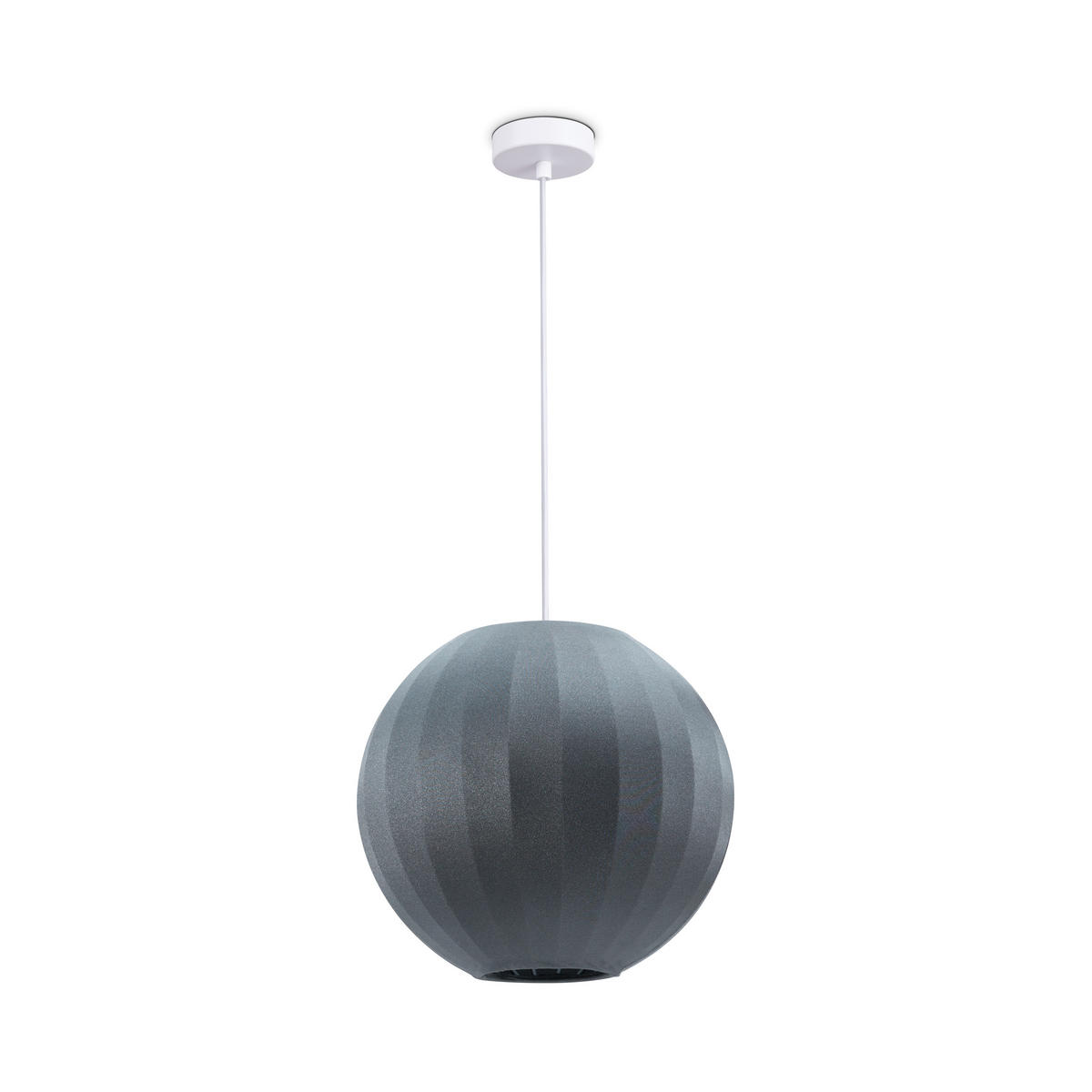 PENDELLEUCHTE Hugo Pd1 Kallisto - Weiß/Grau, Metall (30/30/30cm) - Paco Home