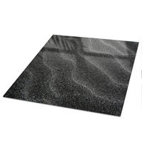 TISCHPLATTE 50x50 cm – Sandstruktur - Schwarz, Glas (50/50/0.4cm) - Wallfluent