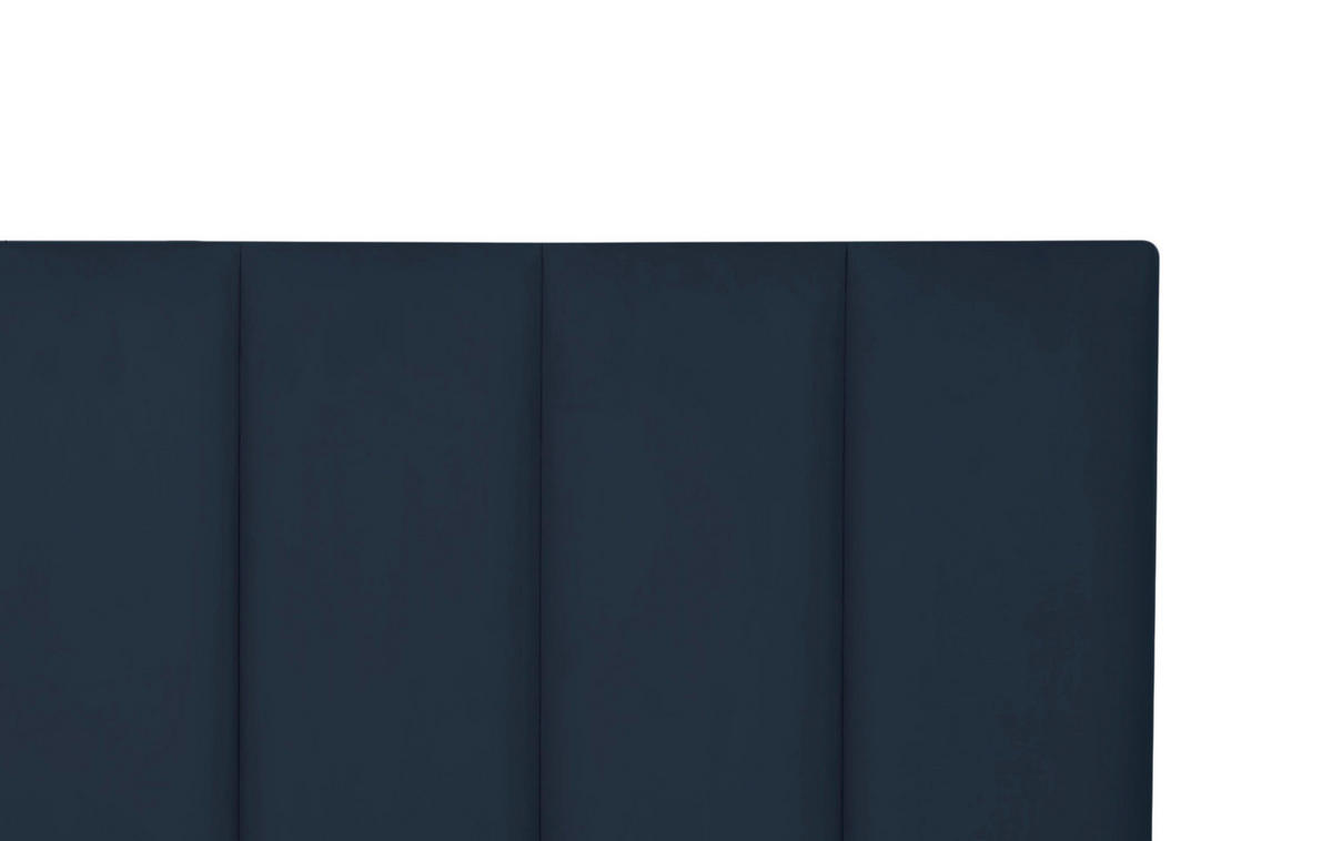 KOPFTEIL Gepolstertes aus Samt Blau 160/57/8 cm NILA - Blau, Textil (160/57/8cm) - RNT By Really Nice Things