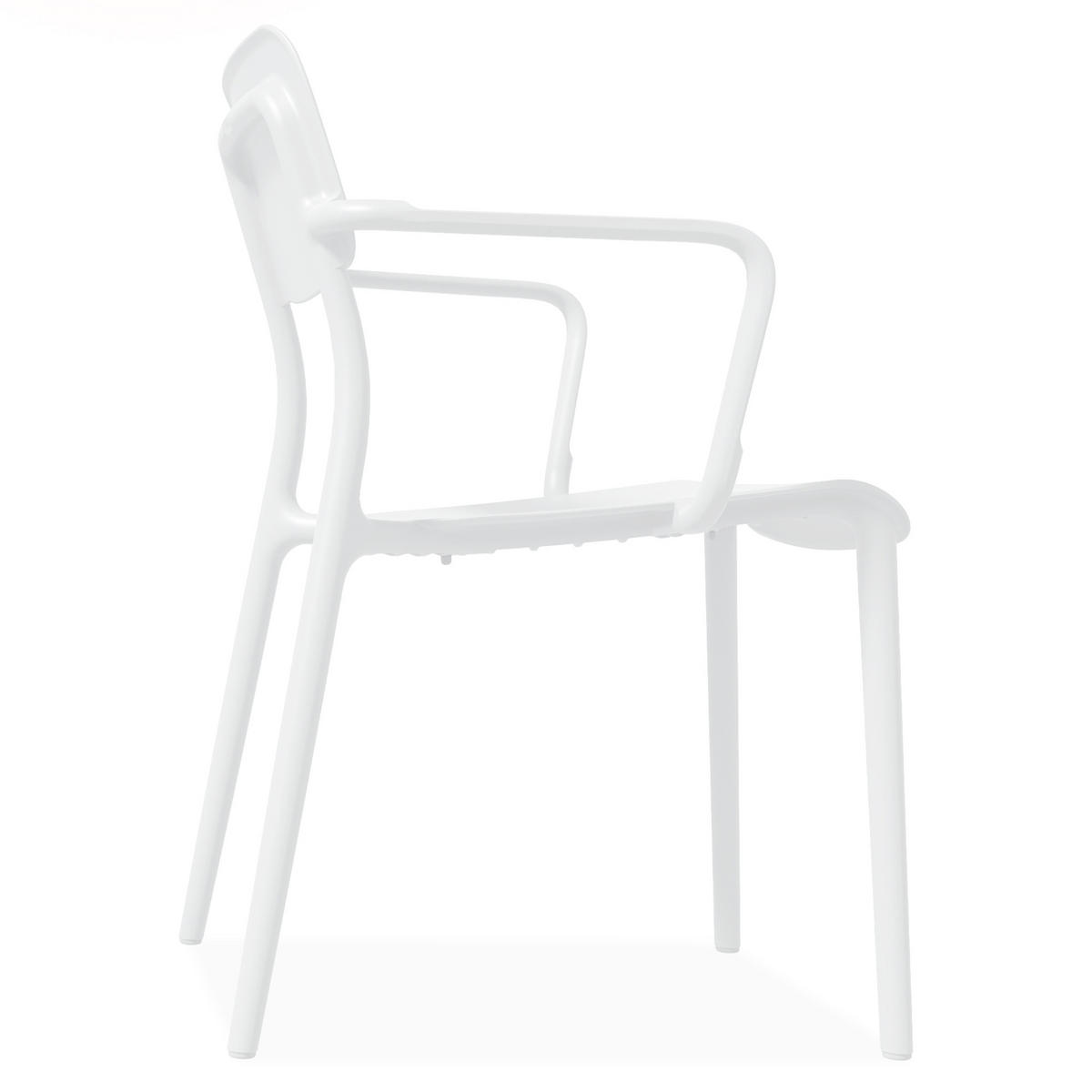 GARTENMÖBEL-SET GALIO, 8-tlg - Weiß, Kunststoff - KONSIMO®