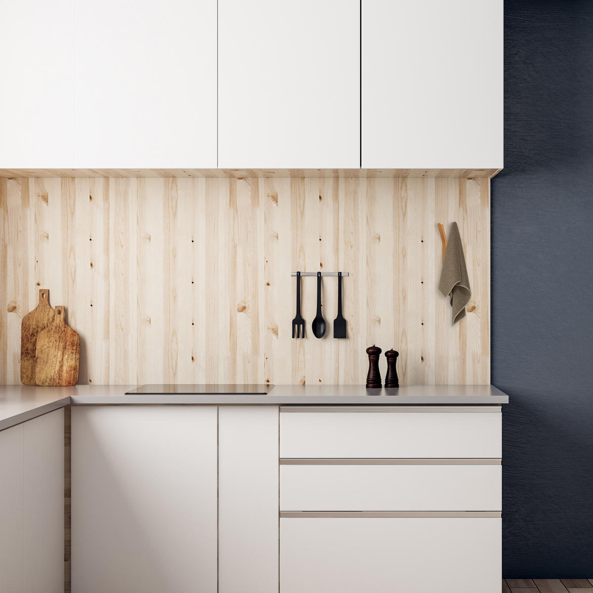 NÁSTENNÝ hák - svetlohnedá, drevo (6.5/15/6cm) - Relaxdays