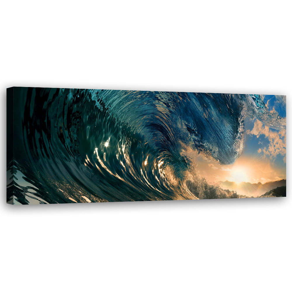 Feeby Wandbild Blau 90x30 cm