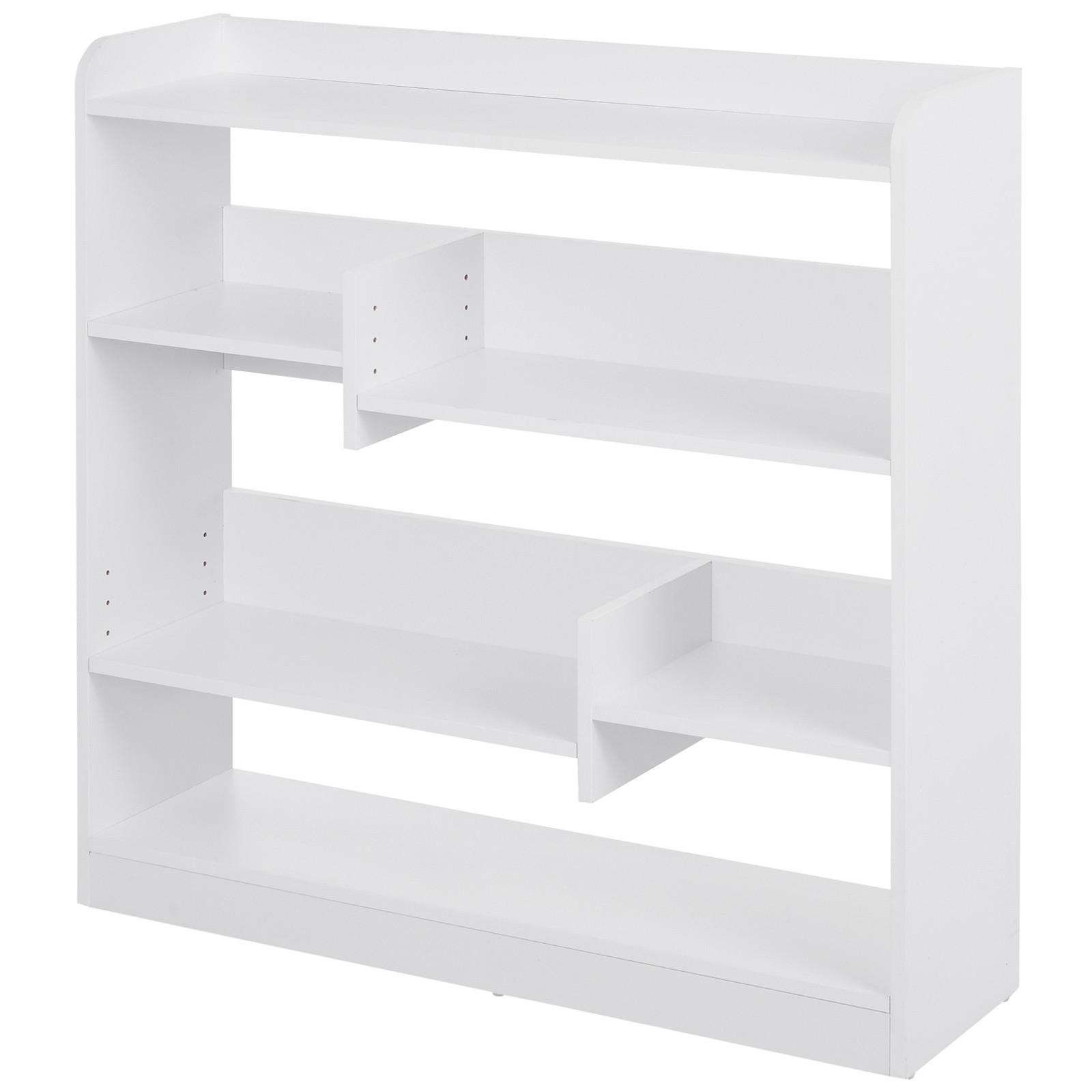 REGAL DE-15469 90/24/91 cm, 4 Ebenen, 3 Rückwände Weiß - Weiß, Holzwerkstoff (24/91/90cm) - ComfortXL
