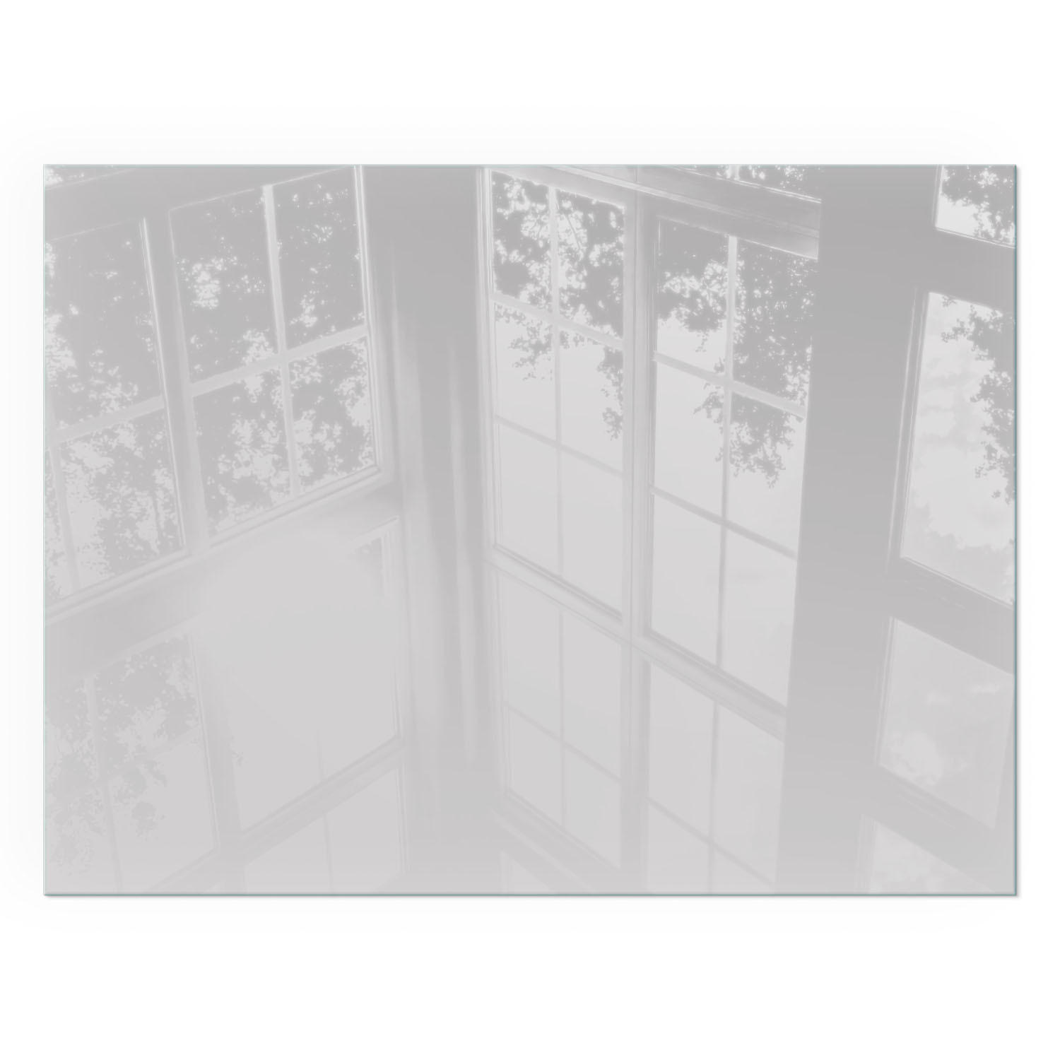 GLASPLATTE für Kamin 80x60 cm - Grau, Glas (80/60/0.4cm) - TULUP