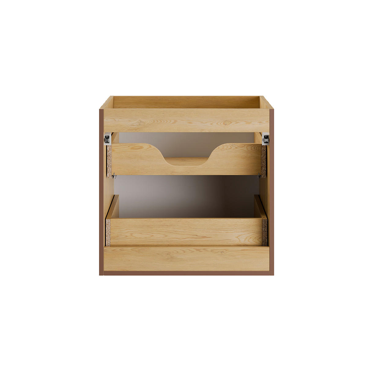 BADMÖBEL 120.4cm Isaline 2er-Set Helle Eiche - Braun, Holzwerkstoff (120.4/57/46cm) - Petits-meubles