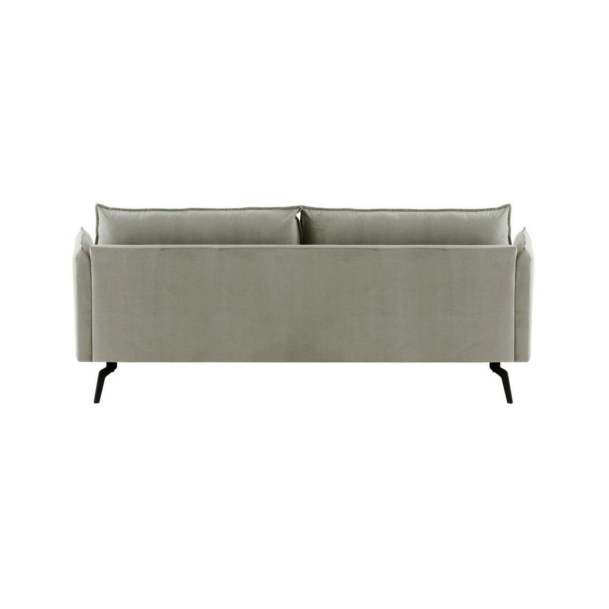 DREISITZER-SOFA Layla-Velluto 15 - Hellgrau, Holz/Textil (237/95/98cm)