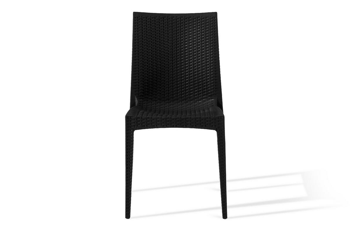 GARTENSTUHL ETULI 2-tlg, Anthrazit - Anthrazit, Kunststoff (48/88/50cm) - KONSIMO®