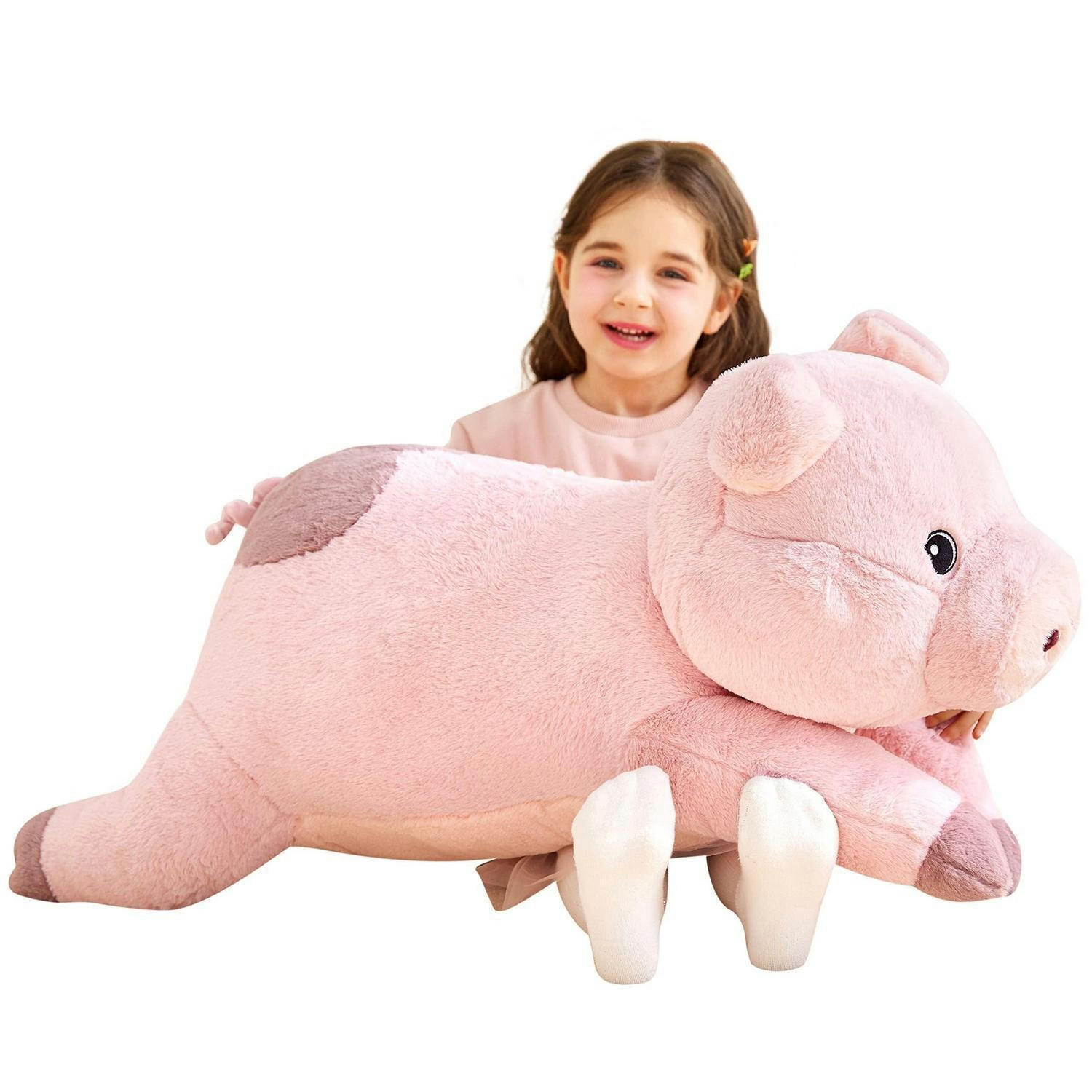STOFFTIER Schwein 78 cm - Rosa, Textil (33/76.2cm)