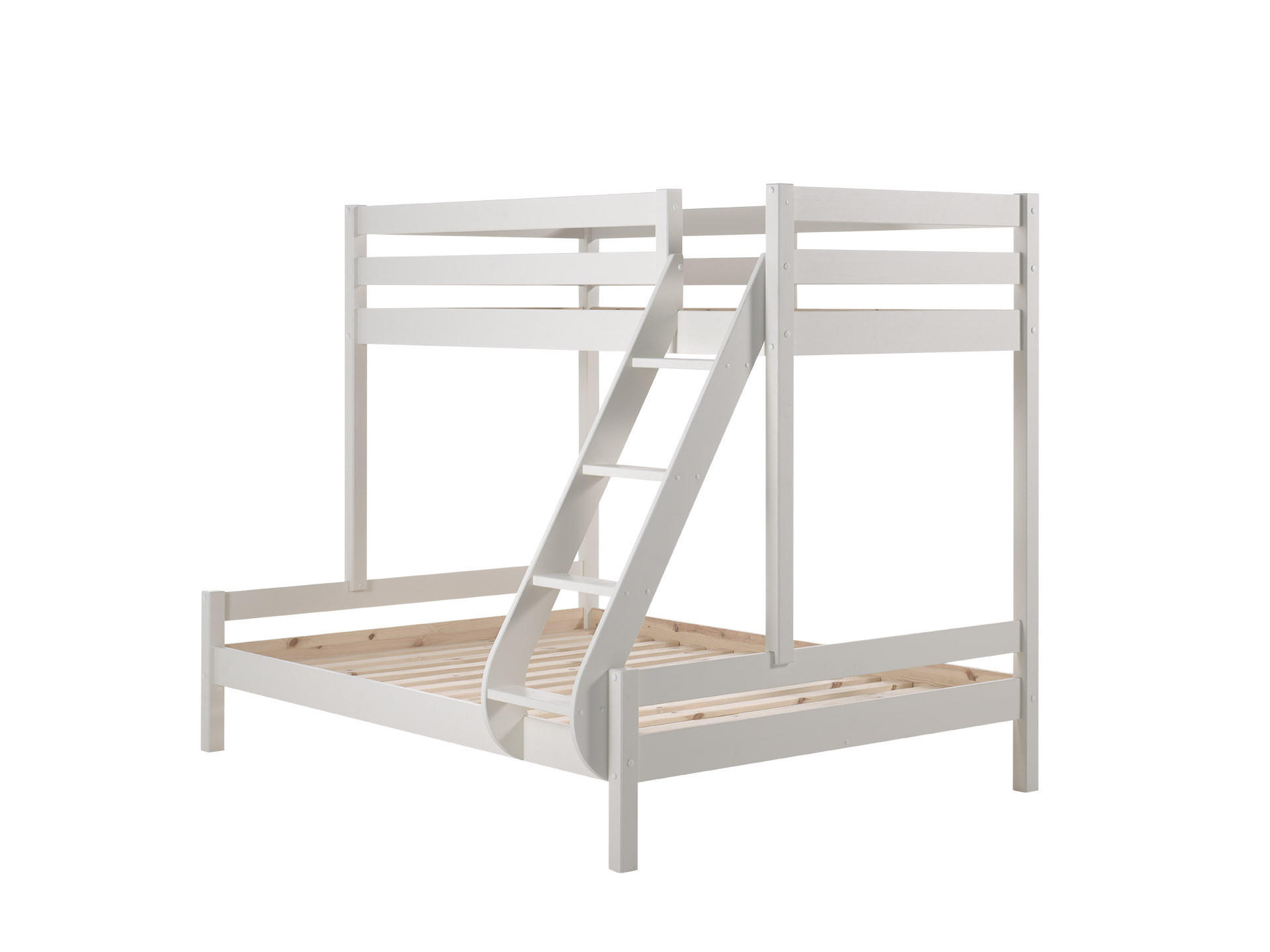 ETAGENBETT PINO Weiß 158x208x167 cm - Weiß, Holz - FURNLUX