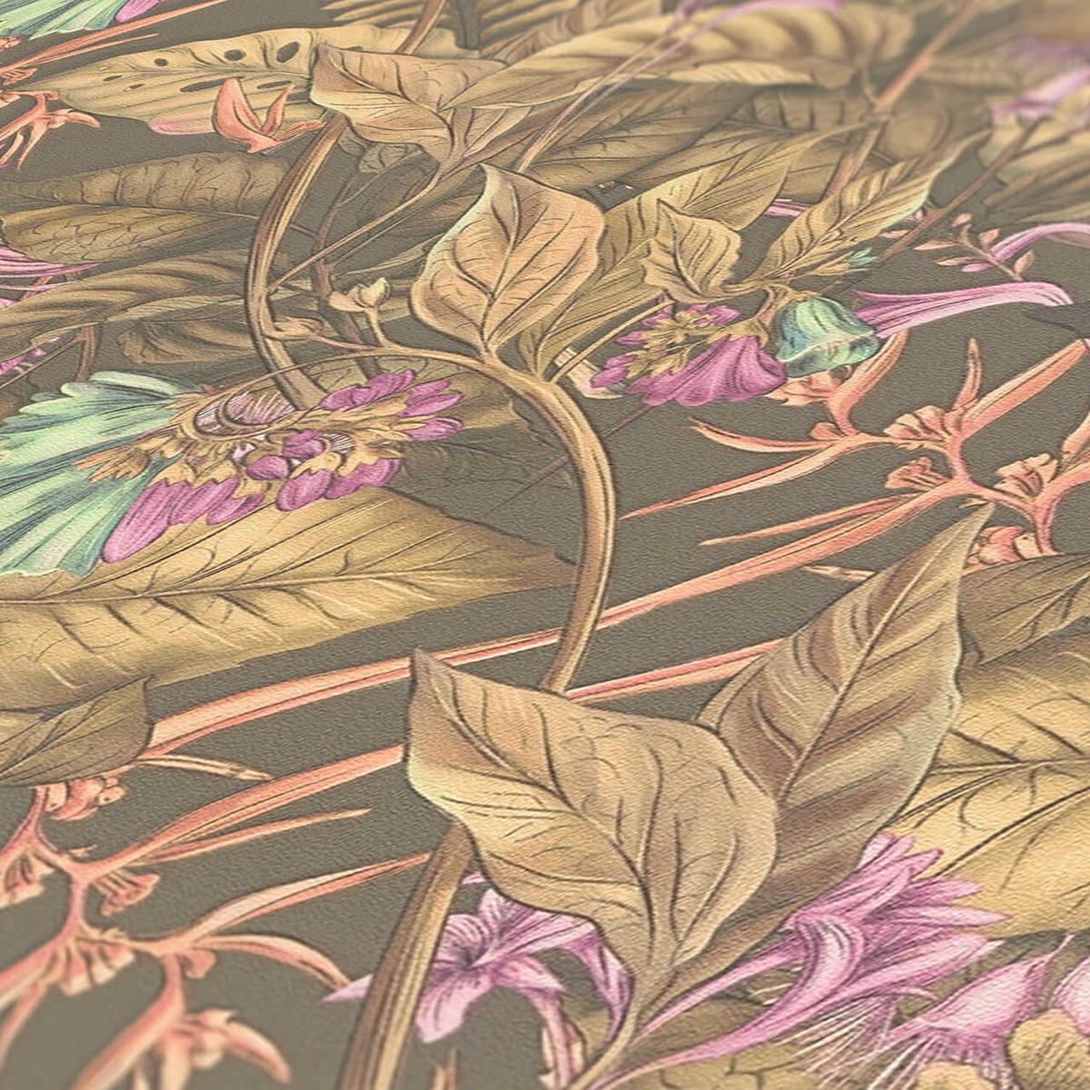 VLIESTAPETE Bunt 53/1005 cm - Grau, Textil (53/1cm) - KUNSTLOFT