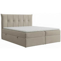BOXSPRINGBETT PREMIUM 10, 160 x 200 cm, Bettkasten, H3, beige - Beige, Textil (160/200cm) - Labett
