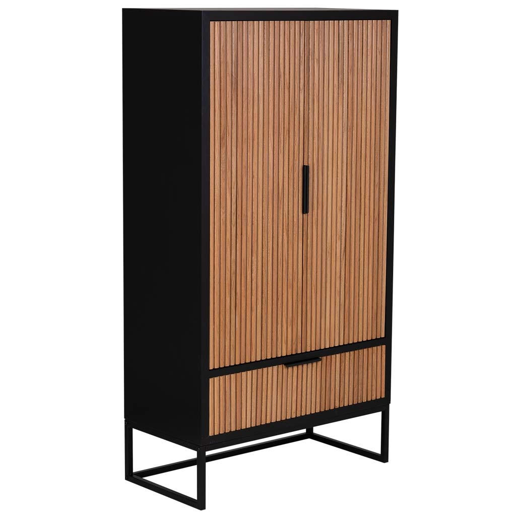 SCHRANK mit 2 Türen 80x40x150 cm - Braun, Holz (80/150/40cm) - Wanderlust