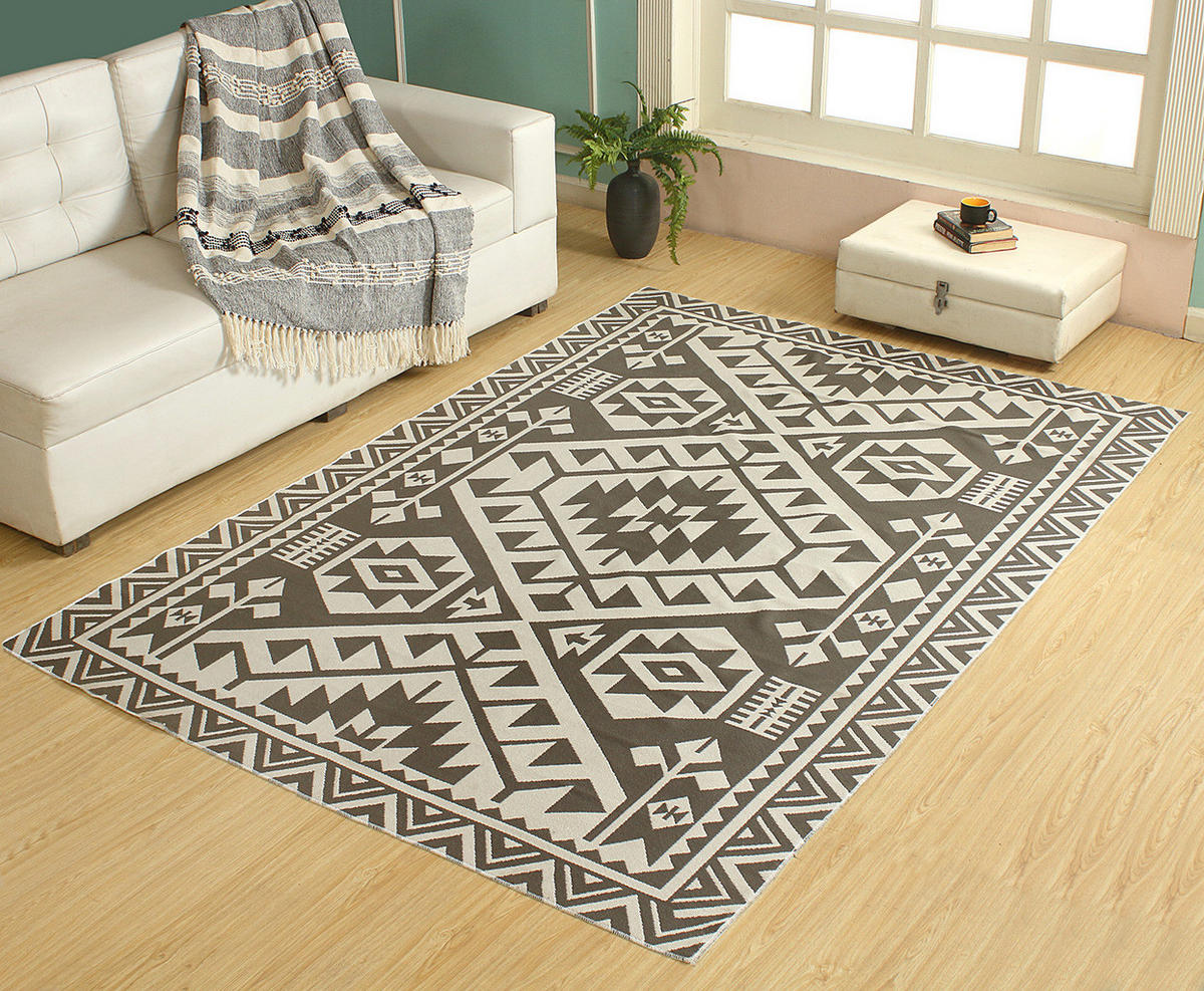 IN-/OUTDOORTEPPICH - Kunstfaser - Grau, Textil (190/290cm) - home24