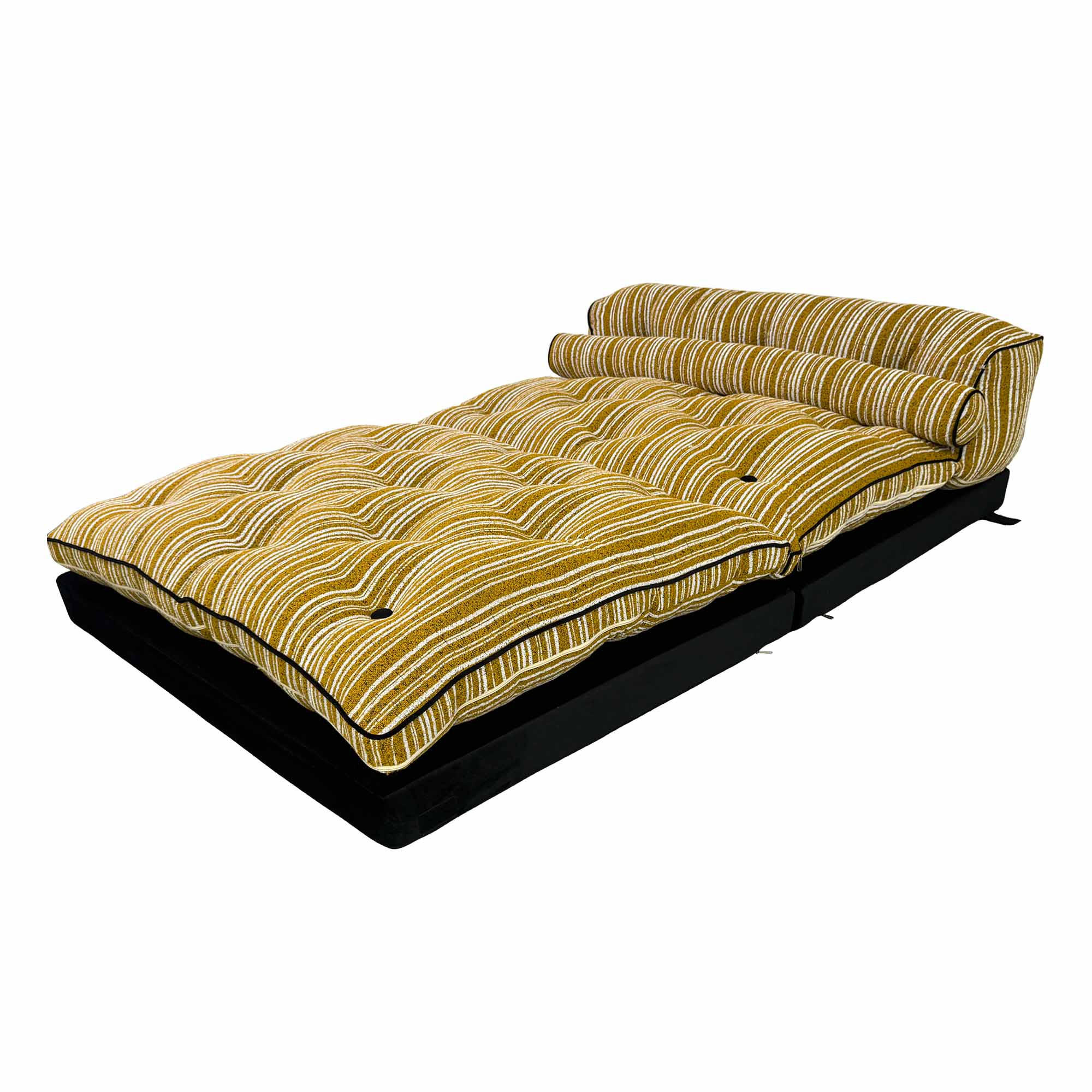 Vercart Klappsofa-Bett Gelb 120x65x100 cm