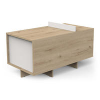 COUCHTISCH - lead 90,7/47,9/49,5 cm - Eschefarben, Holzwerkstoff (49.9/47.9/49.5cm) - Calicosy