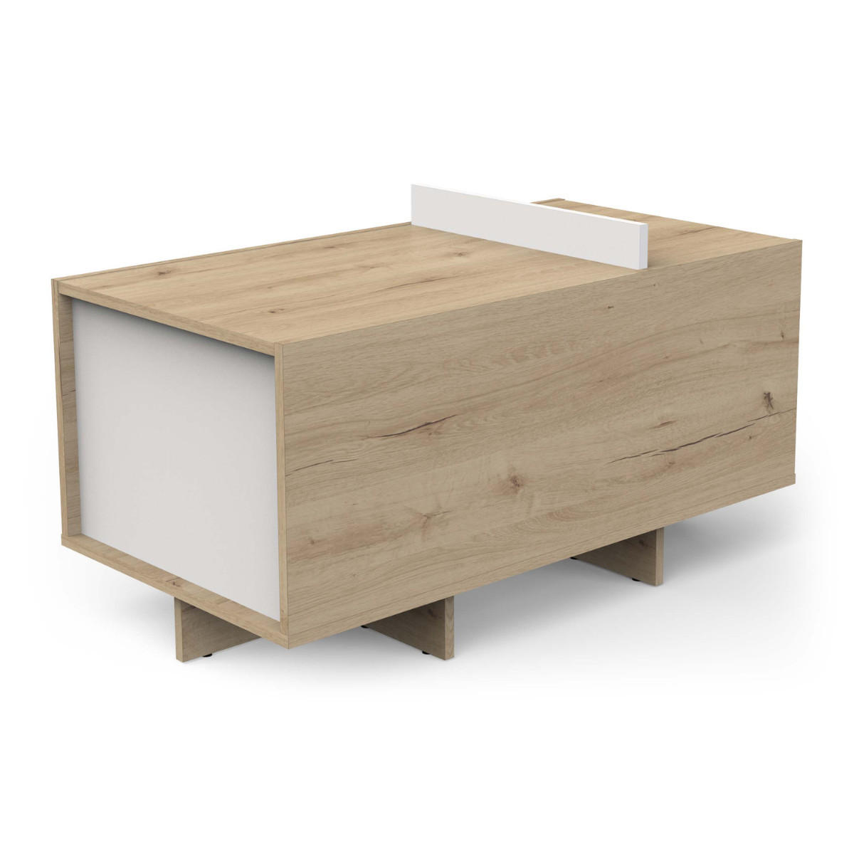 COUCHTISCH - lead 90,7/47,9/49,5 cm - Eschefarben, Holzwerkstoff (49.9/47.9/49.5cm) - Calicosy