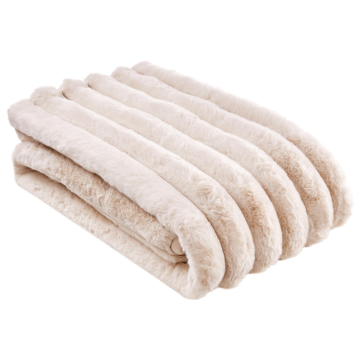 DECKE Royal Puffer - Beige, Kunststoff (150/200cm) - Butlers