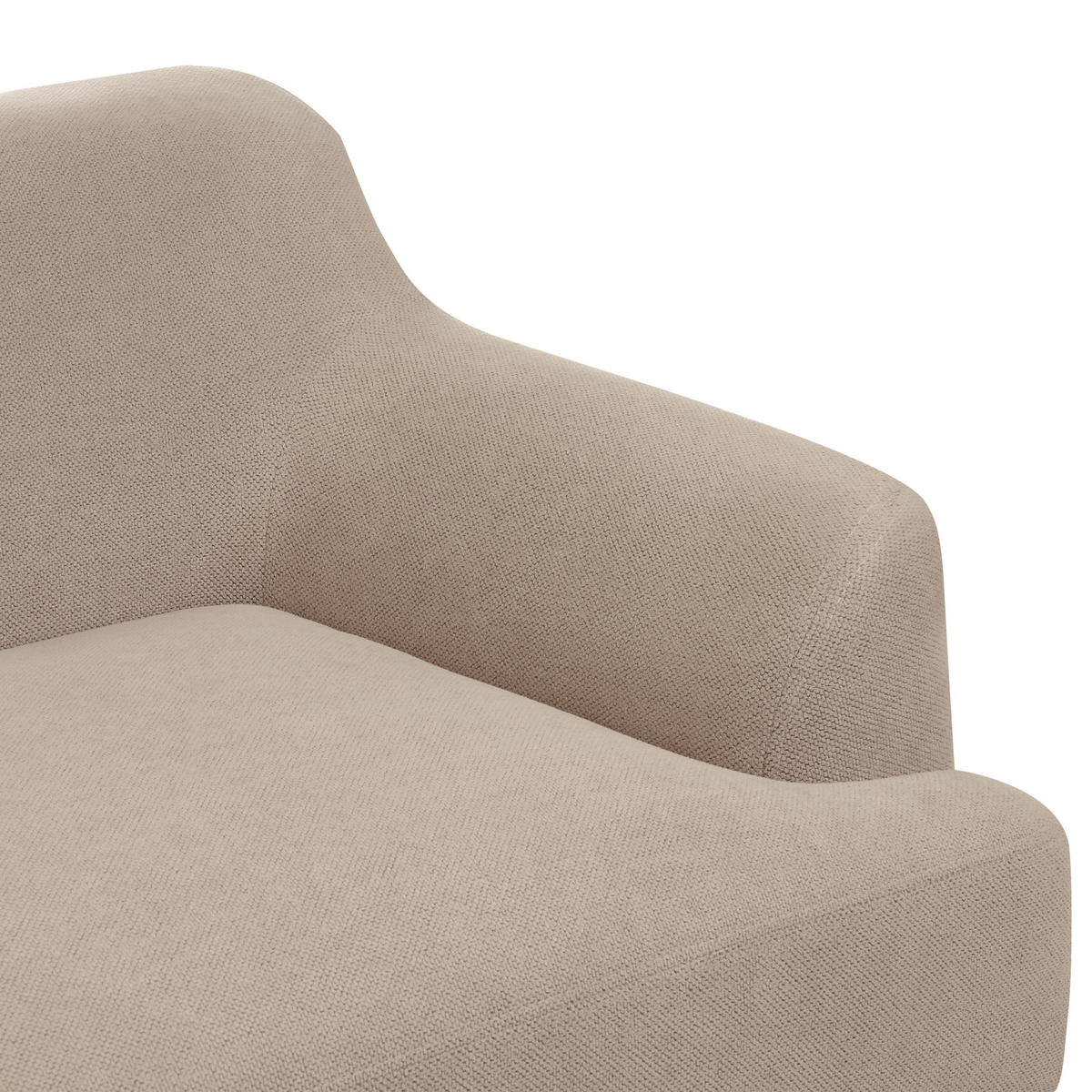 POHOVKA 3-místná Látka Taupe Sosjo - šedohnědá, textil (219/74/83cm) - Beliani