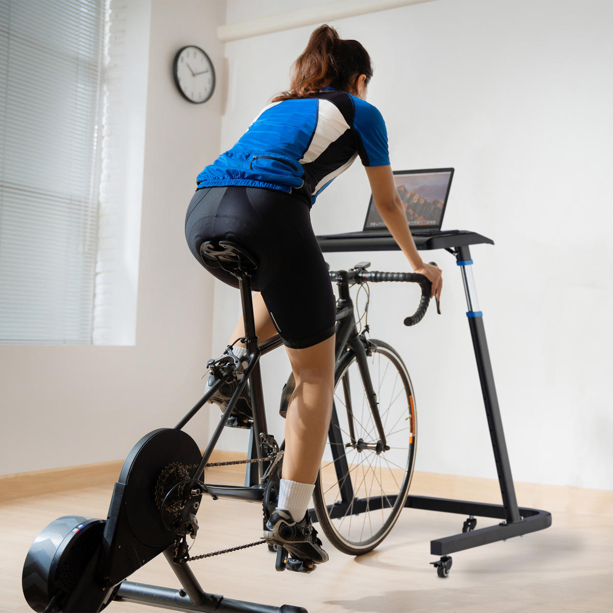 MULTIFUNKČNÝ pult - čierna, kov/plast (64.5/73.5/125cm) - Relaxdays