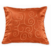 KISSENBEZUG 60/60 cm Terracotta Damast Circle - Terracotta, Textil (60/60cm) - TiborTex