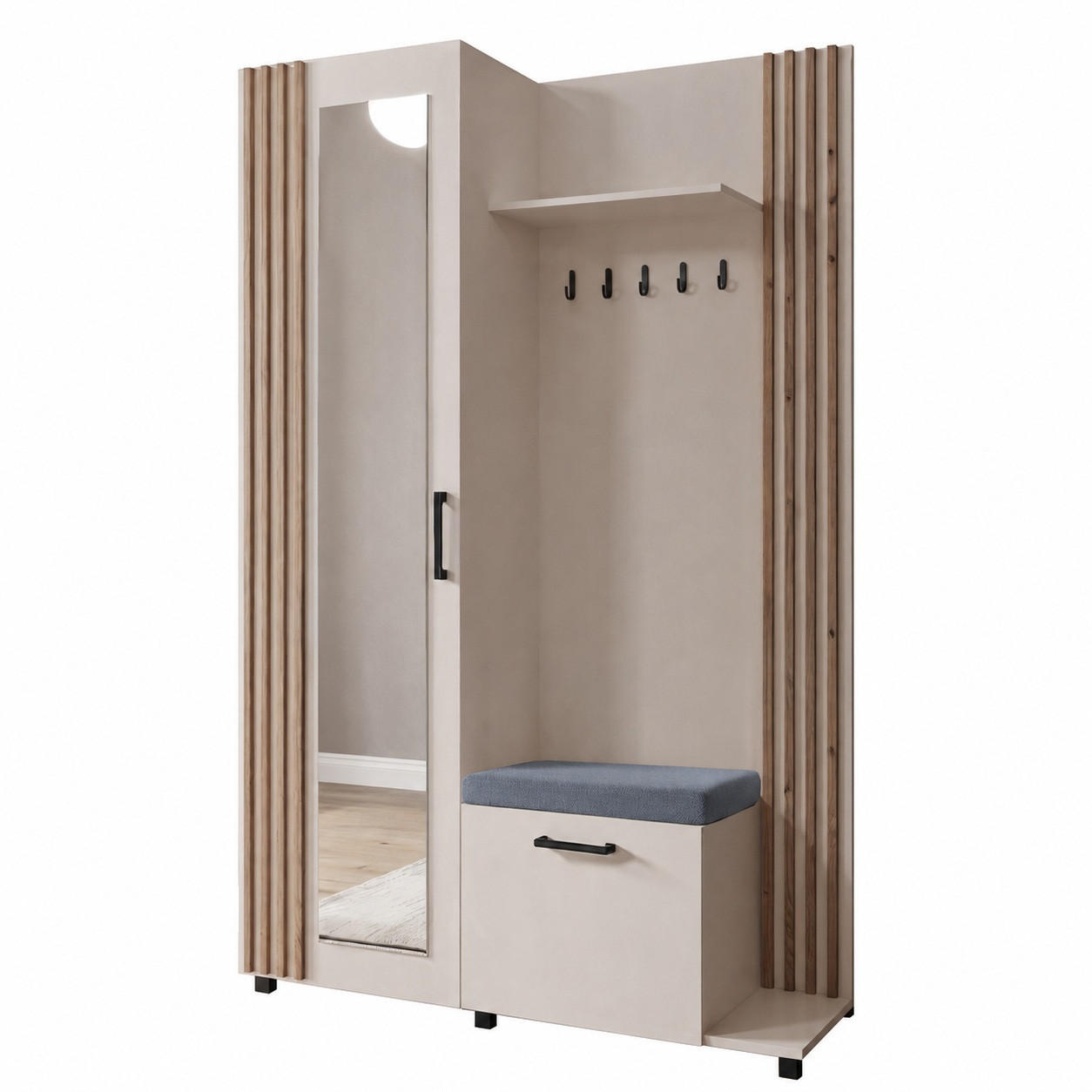 KS Home Concept Garderoben-Set Kaschmir 137x207x42 cm