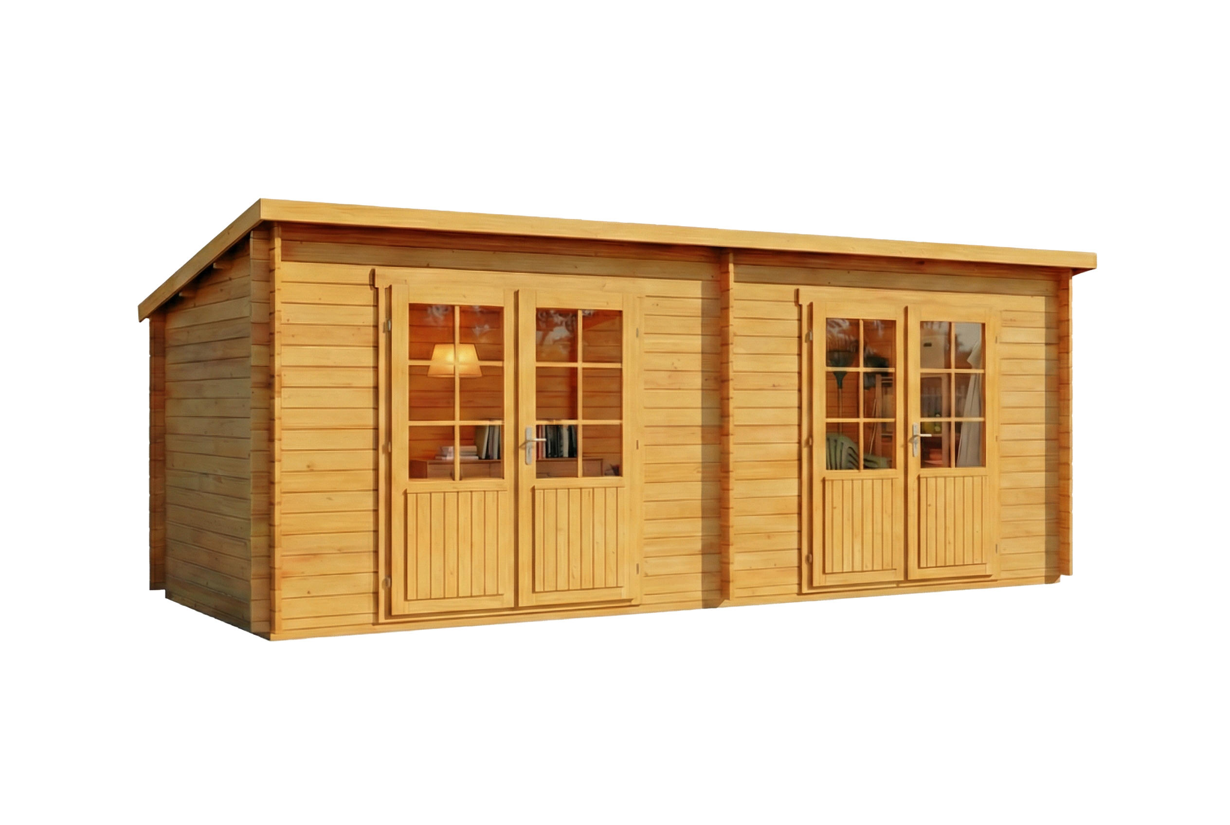 Alpholz Gartenhaus Pinien 598x228x272 cm