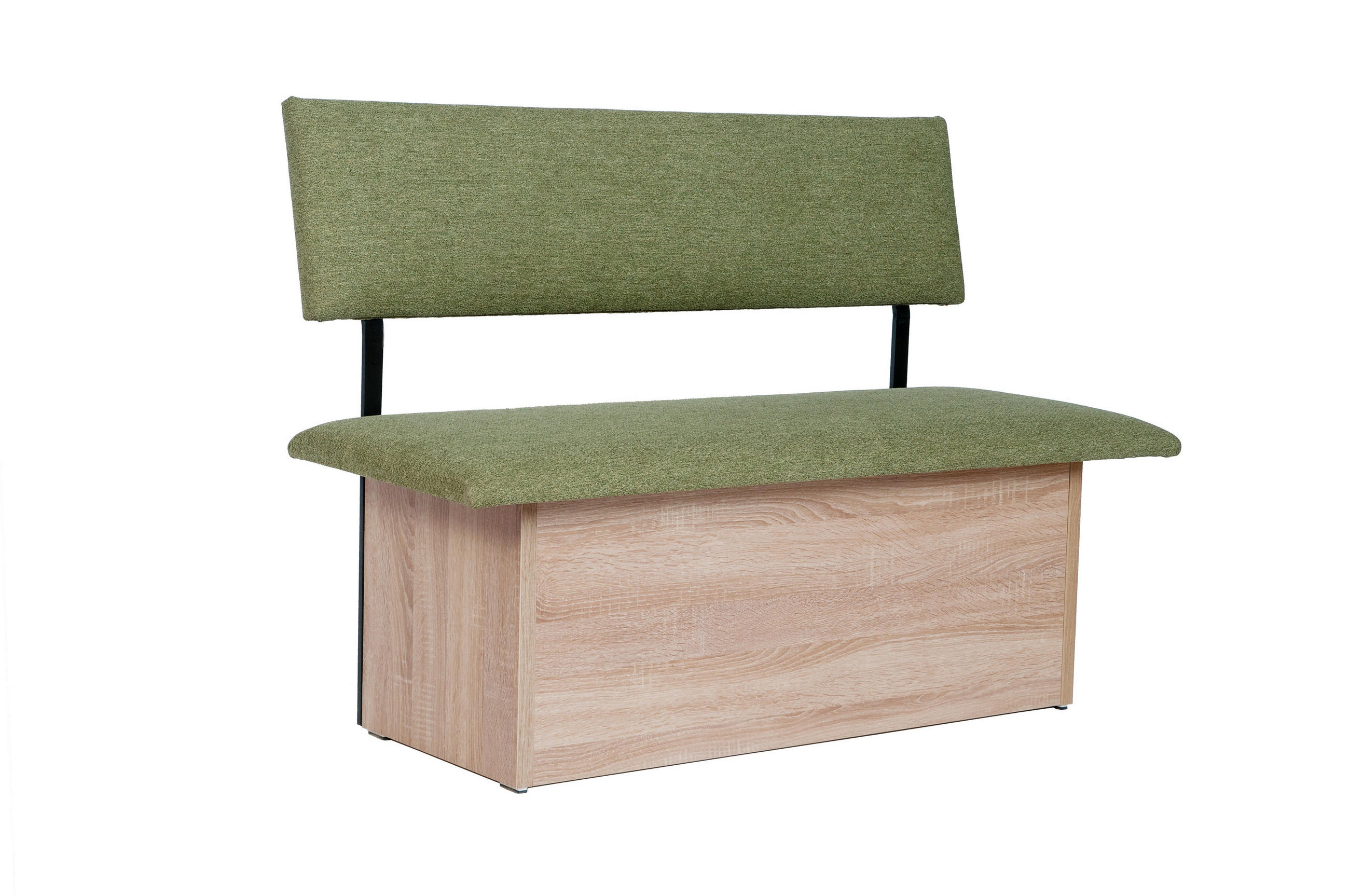 SITZBANK Das Raumwunder - Eichefarben/Grün, Holzwerkstoff/Textil (48/88/125cm) - Kundler Home