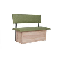 SITZBANK Das Raumwunder - Eichefarben/Grün, Holzwerkstoff/Textil (48/88/125cm) - Kundler Home