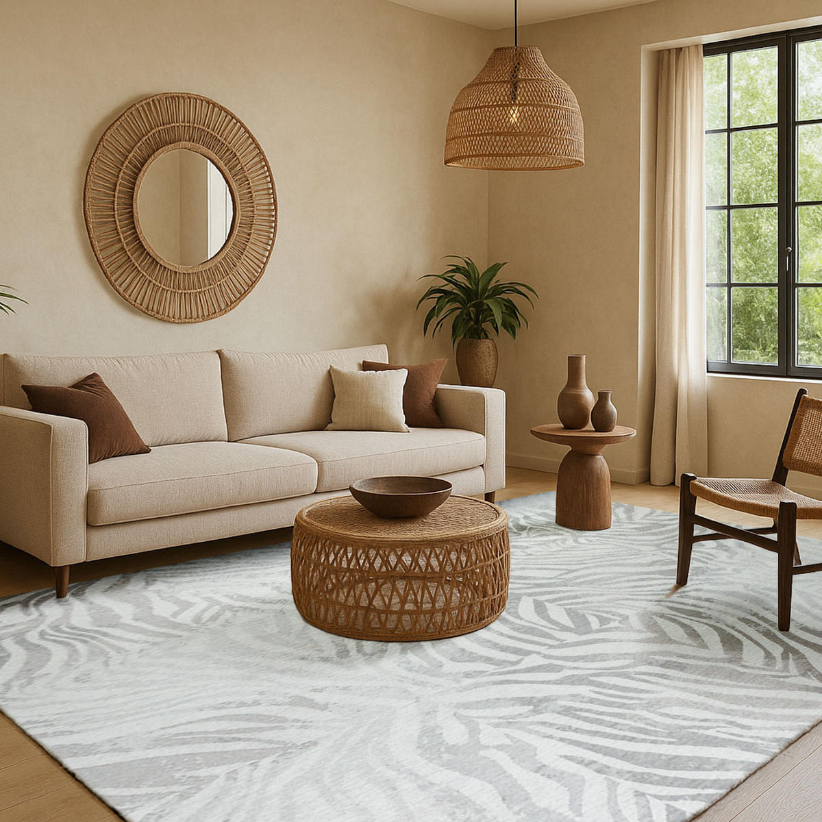 TEPPICH Snow Cloud Lola&Moi 200/280 cm - Weiß, Kunststoff/Textil (200/280cm) - Lola&Moi