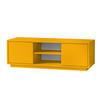 TV-LOWBOARD Eyecatcher farbige HiFi-Kommode mit zwei Türen und zwei Fächern - Orange, Holzwerkstoff (140/45/38cm) - Aileenstore