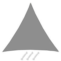SONNENSEGEL 800/800 cm grau, dreieckig - Grau, Kunststoff (800/800cm) - Amanka