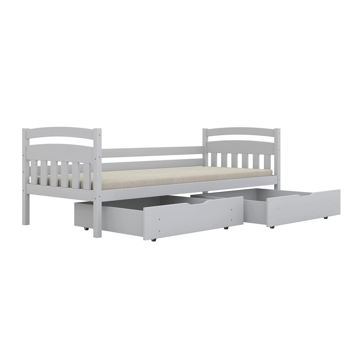 BETT 90/200 Tosia Weiß - Weiß, Holz (90/200cm) - Petits-meubles