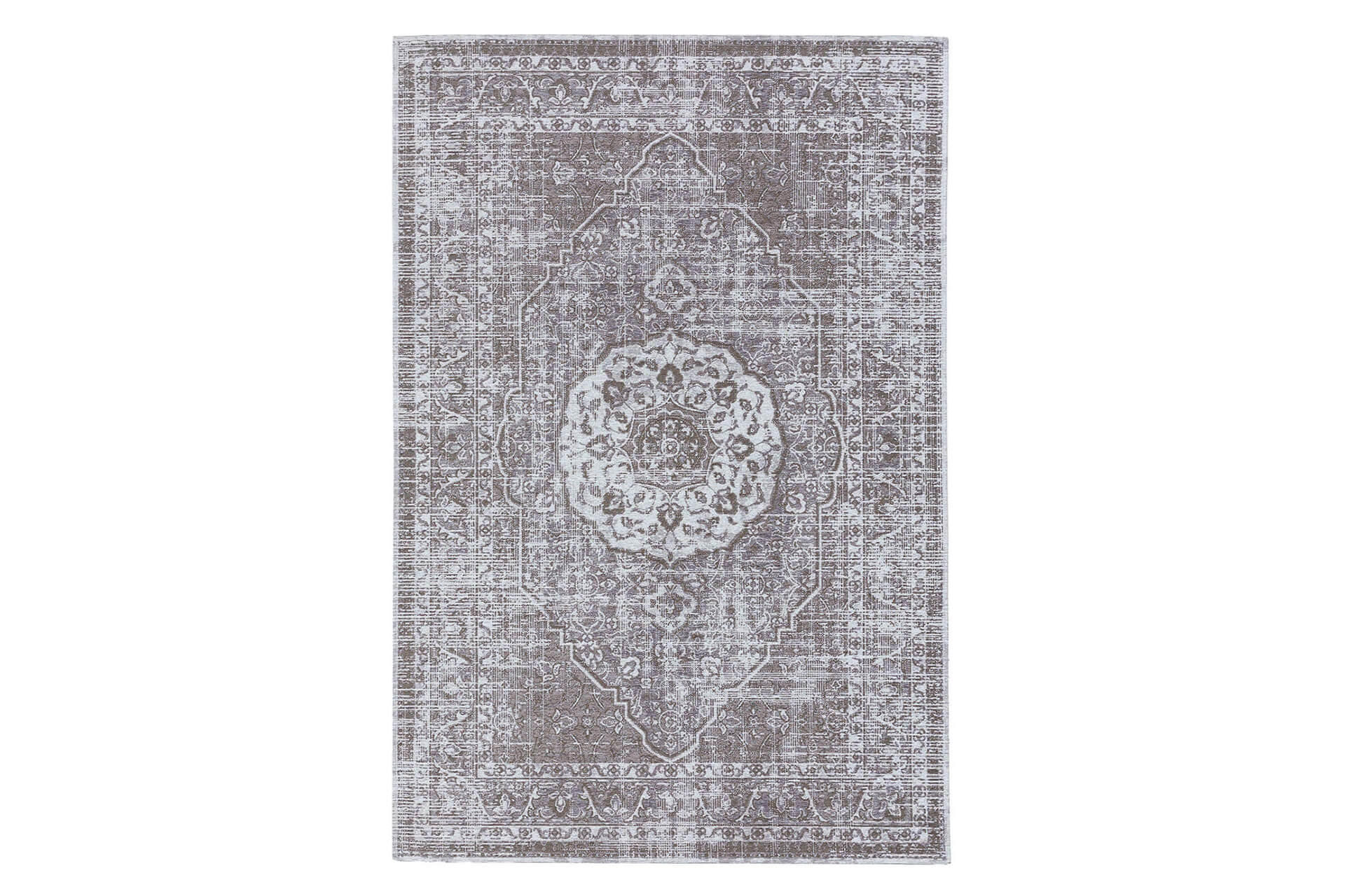 TEPPICH Flachgewebeteppich Frencie Grau - Grau, Textil (80/1cm) - KUNSTLOFT