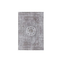 TEPPICH Flachgewebeteppich Frencie Grau - Grau, Textil (80/1cm) - KUNSTLOFT