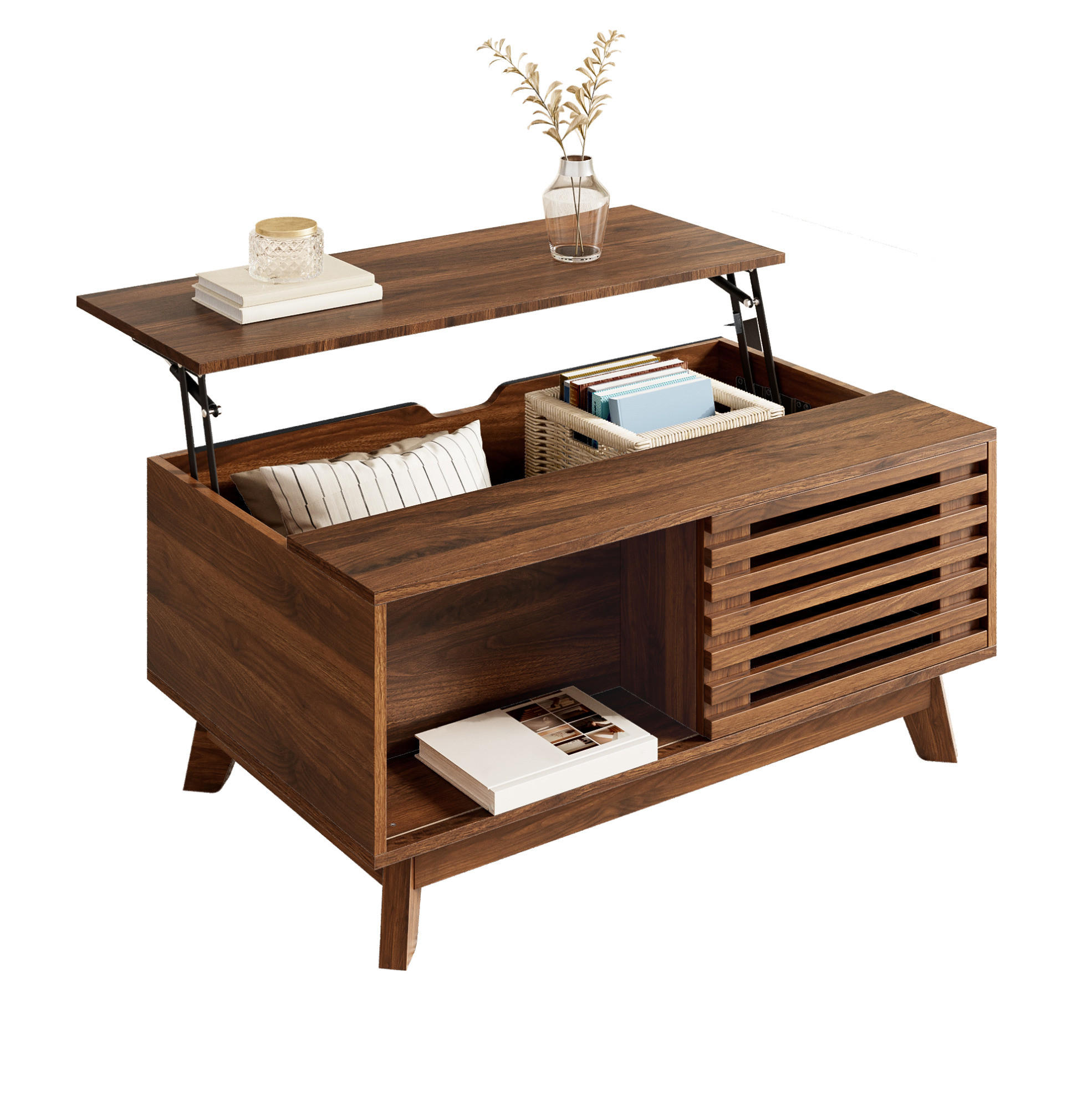 Meubliv Couchtisch Braun 55x57.5x90 cm