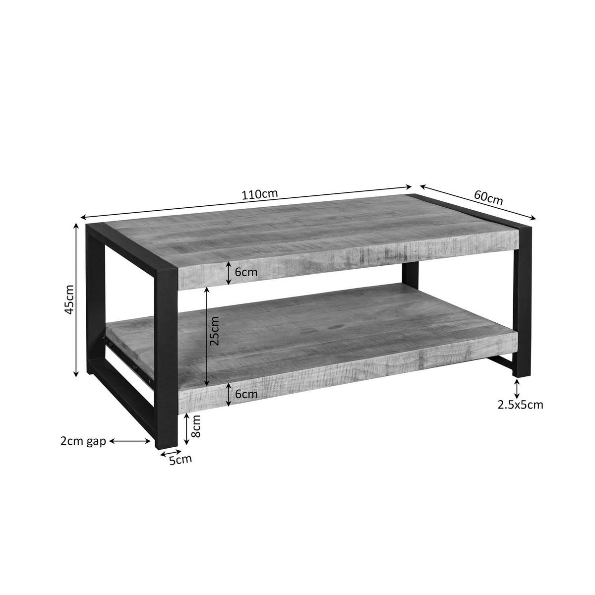 COUCHTISCH Britt Braun 60/110/45 cm - Braun, Holz (60/110/45cm) - Starfurn