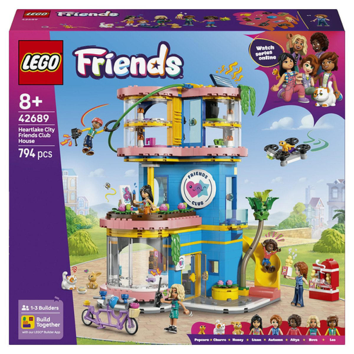 Lego Klemmbausteine Violett 35.4x9.4x37.8 cm