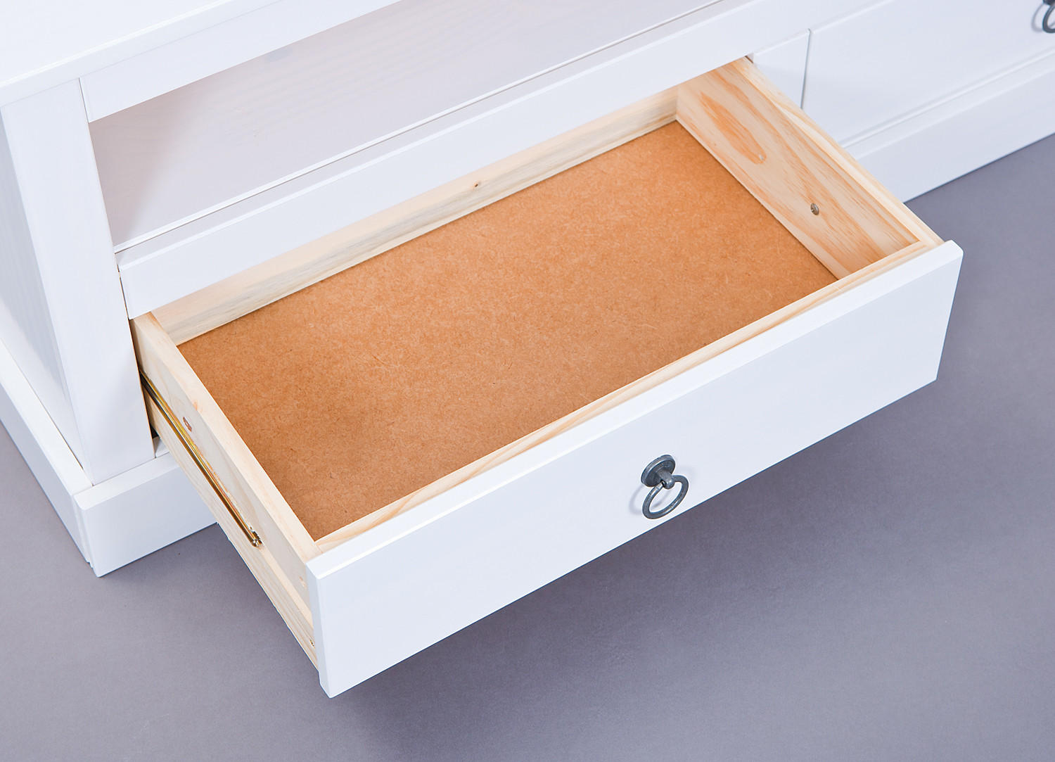 TV-ELEMENT Weiß - Weiß, Holzwerkstoff (118/45/39cm) - ebuy24