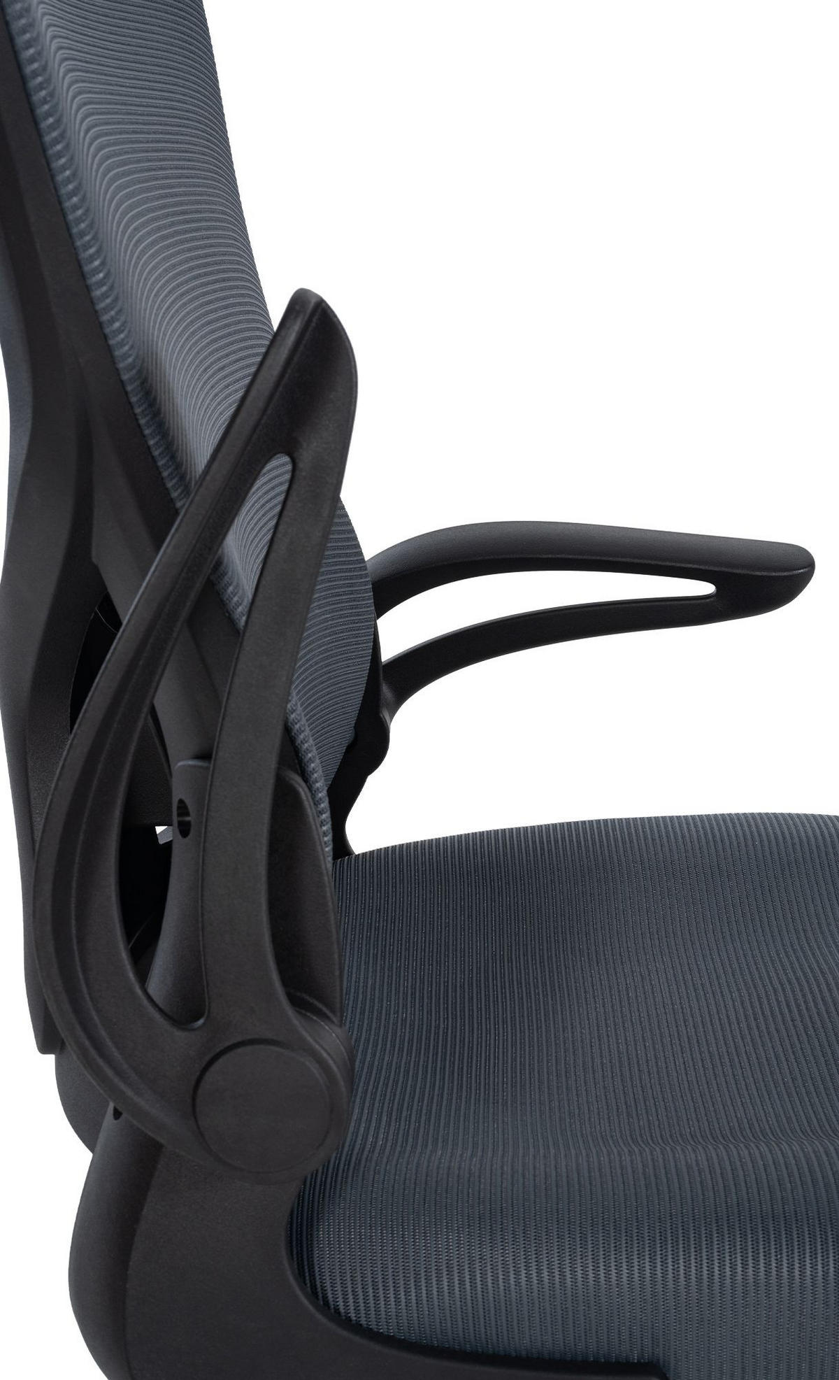 DREHSTUHL Stoff Grau - Grau, Kunststoff/Textil (54/99/61cm) - CLP
