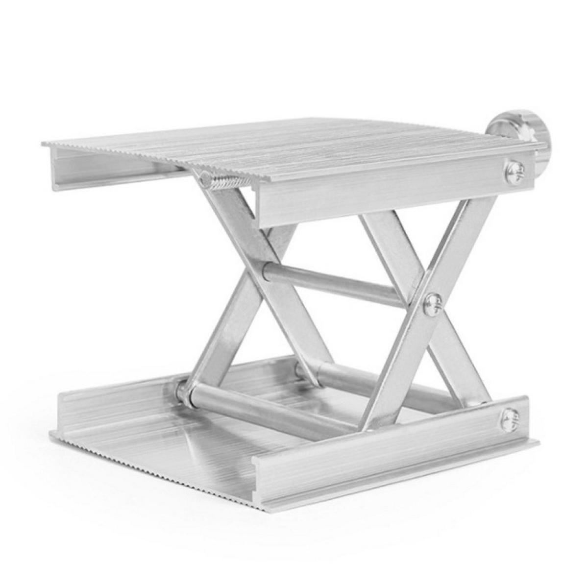 WASSERWAAGE – Aus Aluminiumlegierung gefertigt – Präzise einstellbar und drehbar für horizontale Positionierung - Silberfarben, Metall (8.3/9/1cm) - DCA