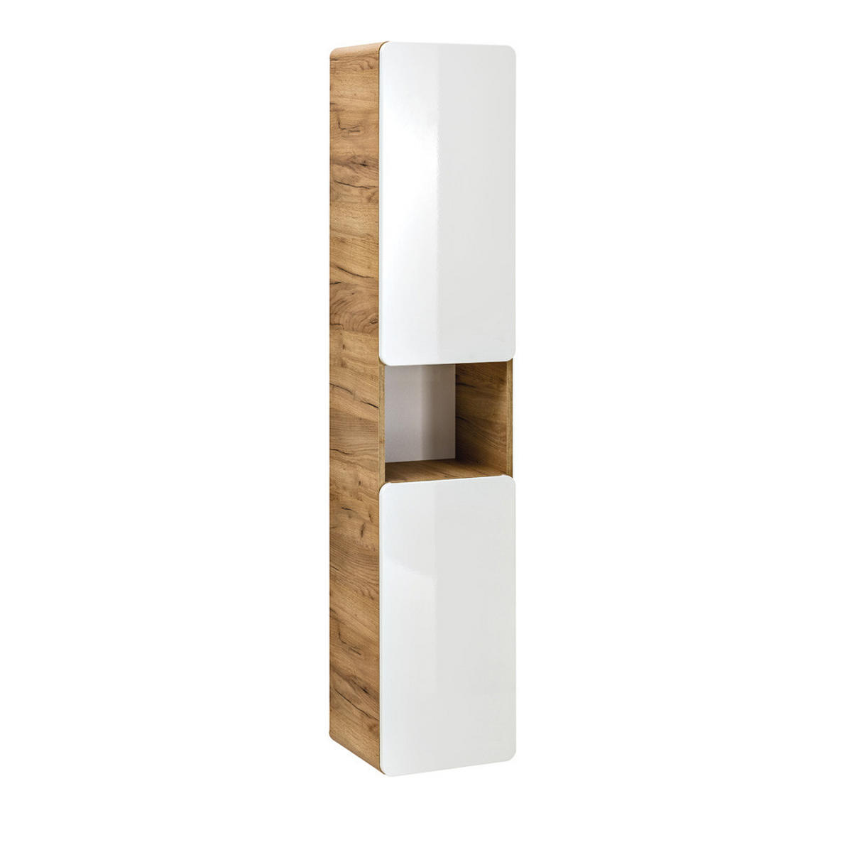 HOCHSCHRANK Luton-56 - Weiß, Holzwerkstoff (35/170/32cm) - Lomado