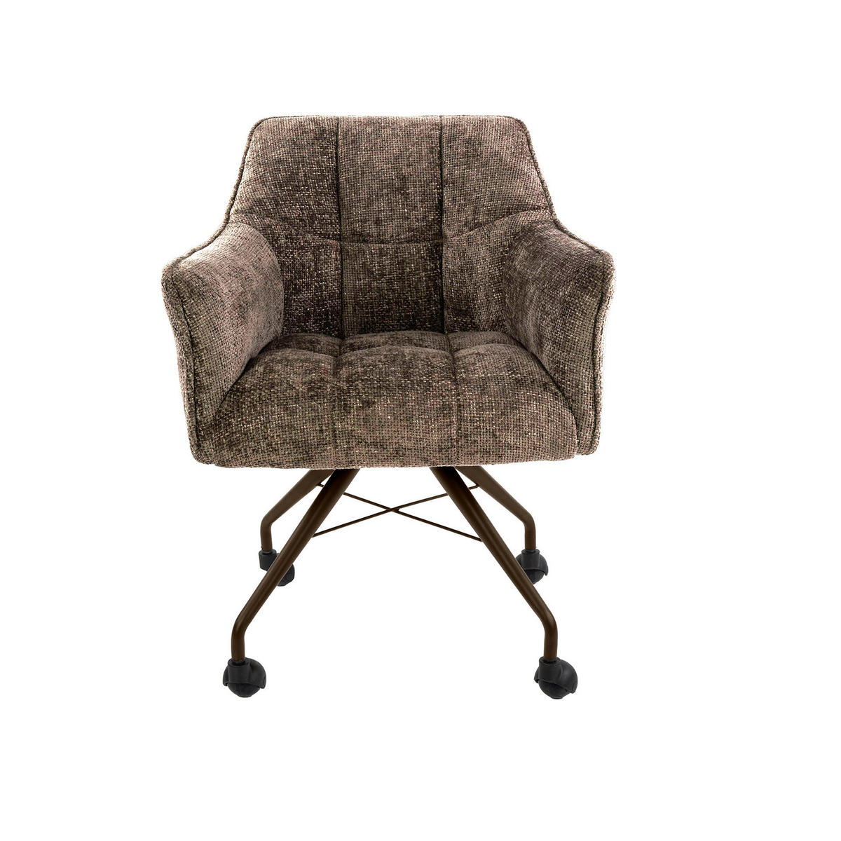 ESSZIMMERSTÜHLE Raster Taupe 67/62/82 cm - 2er-Set - Taupe, Textil (62/82/67cm) - Hoyz Collection