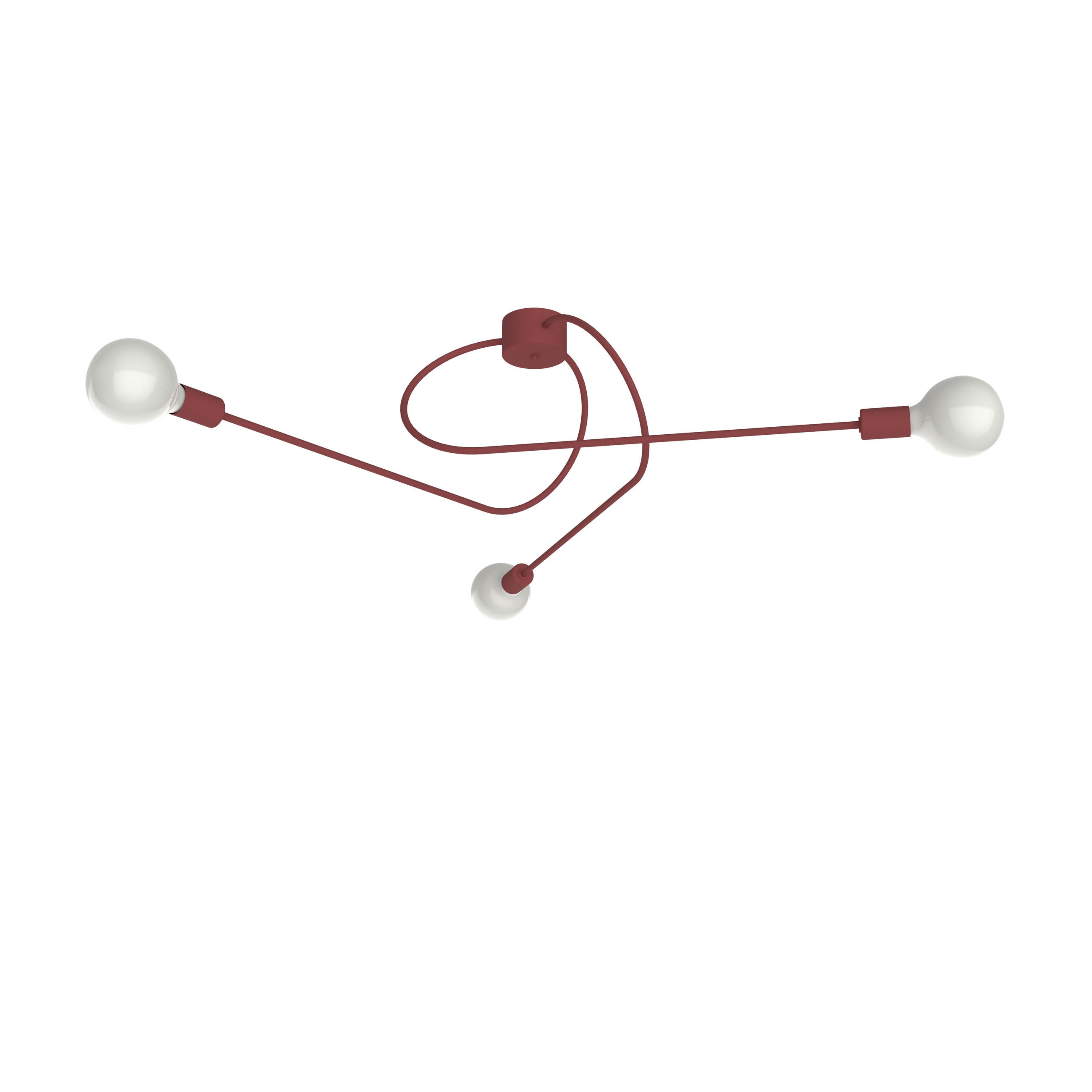 Lumicom Deckenleuchte Rot 80x30x80 cm