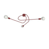 DECKENLEUCHTE Elica - Rot, Metall (80/80/30cm) - Lumicom